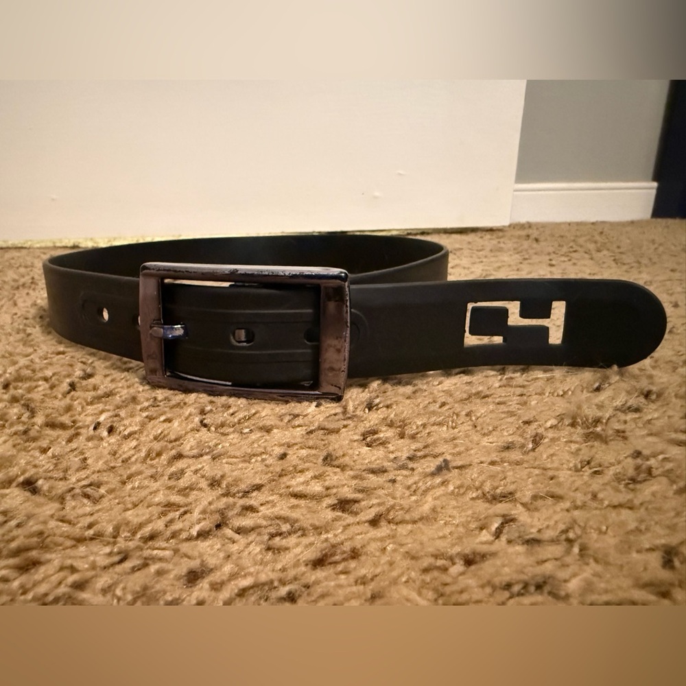 C4 Equestrian Belt - Black with Black Chrome buckle